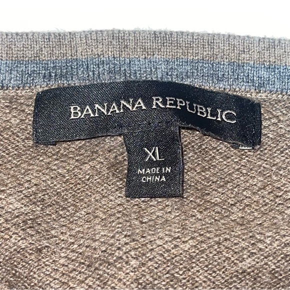 Banana Republic Pique Crew Sweater Long Sleeve Pullover Men’s Size XL - Picture 2 of 7